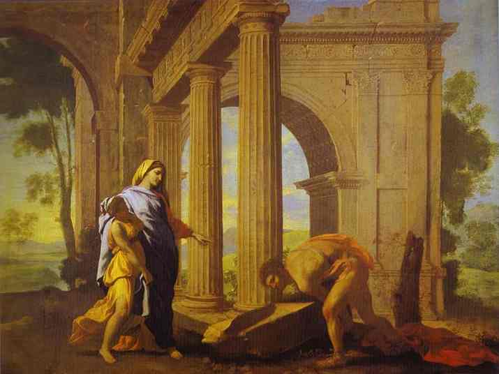 Poussin Nicolas - Thesee trouvant les armes de son pere.JPG